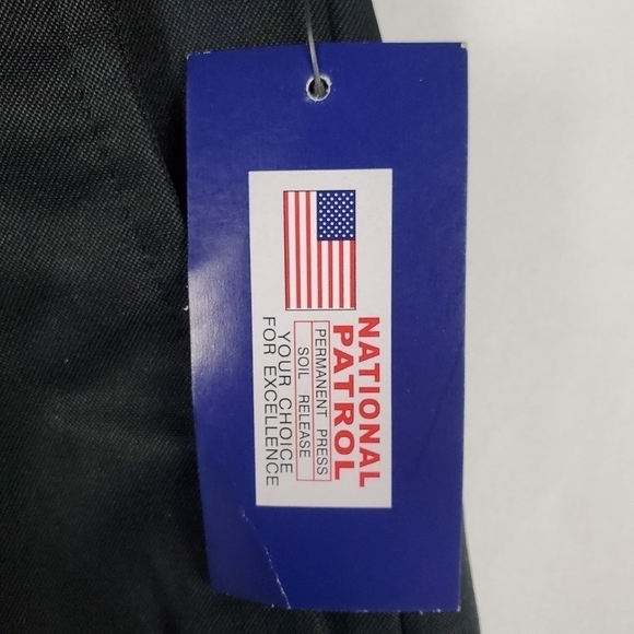 NWT National Patrol Slacks Style 3000E Pants Mens Sz 46R Inseam 32 Uniform Black - Picture 7 of 7